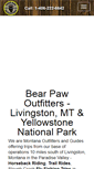 Mobile Screenshot of bearpawoutfittersmt.com